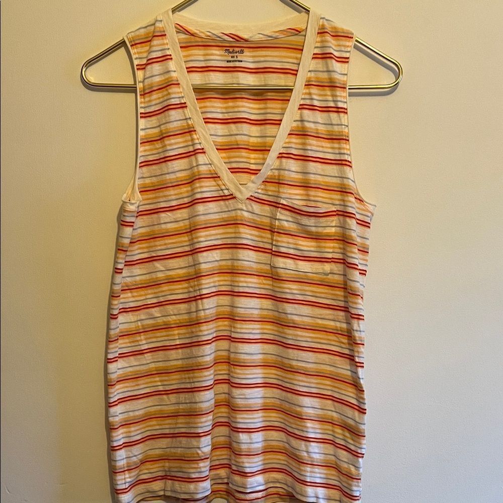 Madewell Multicolor Striped Tank Top